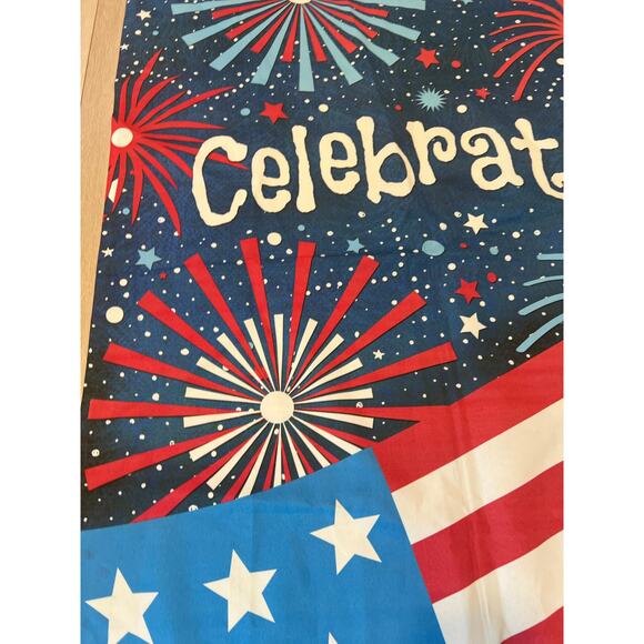 Vintage Outdoor Porch Flag Patriotic Fourth of July Fireworks Celebrate USA JL - Picture 5 of 7